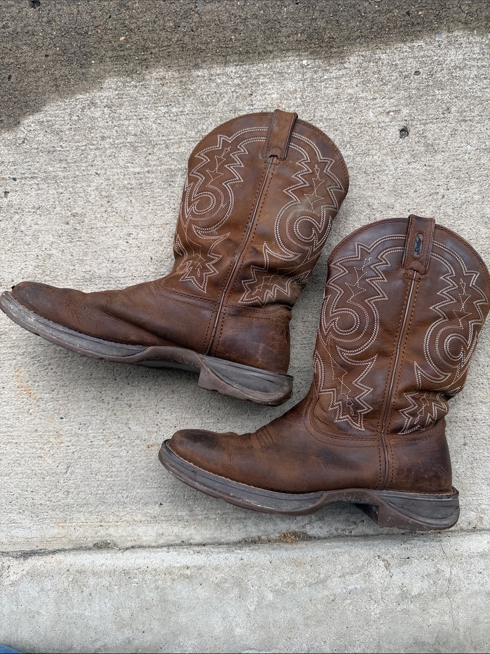 Men's Rebel By Durango Pull-On Western Boots Size 9.5D (Style: DB443) - Picture 4 of 9